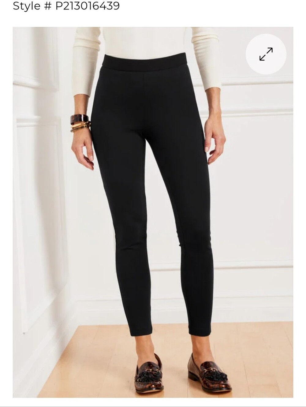 TALBOTS Soho Ankle Pants - Black Women Size 12